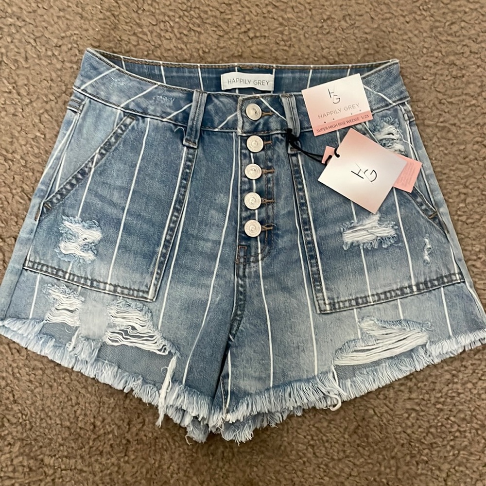 NWT high rise jean shorts